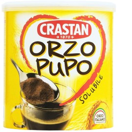 Crastan 1870 Instant Barley Coffee 4.2 oz. (120g) Roasted Ground Barley with Coffee - Orzo - Mugicha, Boricha, Damaicha, Cevada - Orzo Solubile from Italy - Tea Beverage