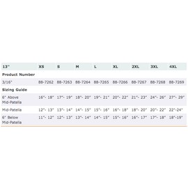 Corflex 13" Knee-O-Trakker w/ Spiral Stays, 3/16" - 3X-Large