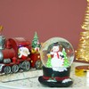Glass Snow Globes with Snowflakes Dancing Water Snow Globes, Music