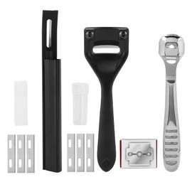 Metal Leather Skiver Set, Leather Working Tool with 6 Pieces Sharp Skiver, Safety Beveler DIY Cutting Tool Kits for Leather Craft DIY, Leather Making