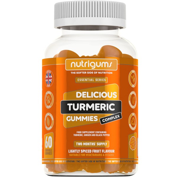 NUTRIGUMS® - Turmeric Complex 60 Vegan Gummies. Light Spiced Fruit