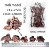 Miniature Bark Rock Model, Brown Tree Bark Texture, 5 Sizes,