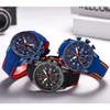 Reloj deportivo para hombre, militar, resistente al agua, multifunción, cronógrafo,