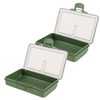 Fishing Tackle Box 2Pcs Multiple Compartments Box Organizer for Fishing