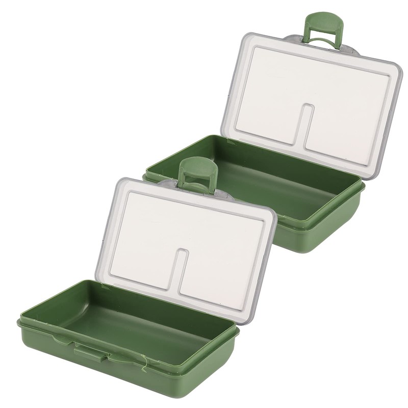 Fishing Tackle Box 2Pcs Multiple Compartments Box Organizer for Fishing