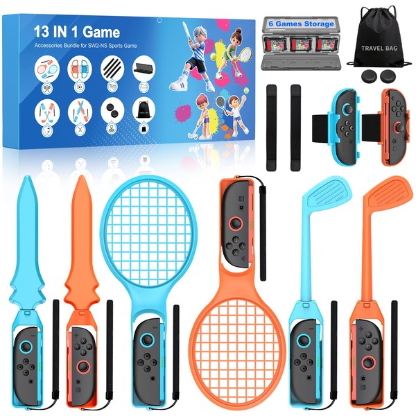 Switch 2 Sports Zubehör Set, Switch Sports Mega-Set (13-in-1) -