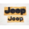 Grand Cherokee 2PC Gloss Black Front Rear Jeep Emblems Badge