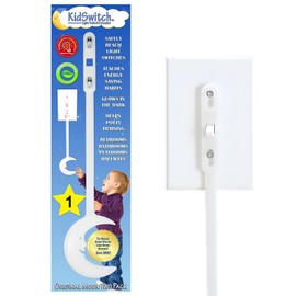 Kidswitch Light Switch Extender for Kids (1 Pack) - Glow in The Dark for Toddlers - Kids Light Switch Extender - Quick Install, Easy Grab Extension, Award Winning