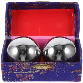 iplusmile Bolas De Masaje Para Manos 2 Piezas 45mm Latón – Rodantes Suaves para Relajación Manual y Ejercicio de Palma – for Adultos y Personas Mayores para Terapia Manual y Rehabilitación