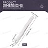 Swpeet Slant 12 Pieces 3.79 Inch White Eyebrow Tweezers Stainless