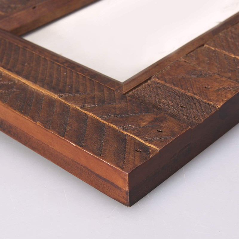 EosGlac Collage Picture Frame 4x6 3 Openings, Wood Plank Design