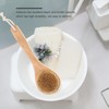Healvian 2pcs Natural Pig Bristle Shower Scrubbers for Gentle Exfoliating