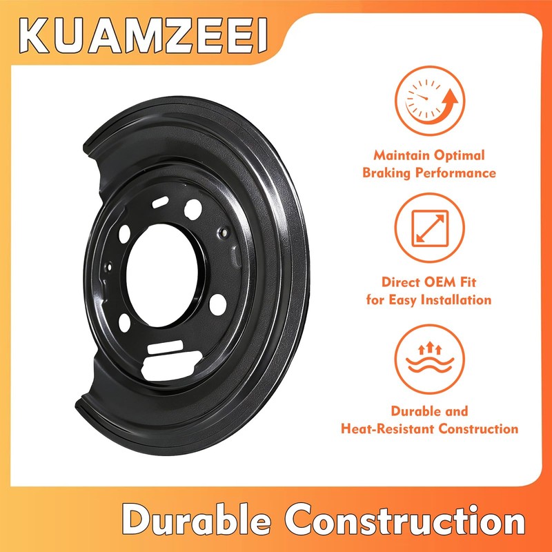 KUAMZEEI 2Pcs Rear Brake Dust Shield Backing Plate 924-237 52122237AA