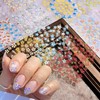 30 Sheet Flower Nail Art Stickers Colorful 3D Self Adhesice