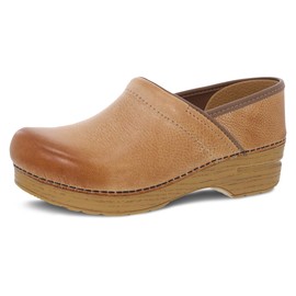 Dansko Women’s Professional Slip-On Clogs –Rocker Sole and Arch Support for Comfort-Ideal for Nursing, Food Service, Healthcare Honey Distressed 6.5-7 Wide US