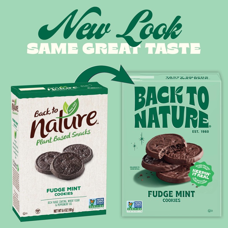 Back to Nature - Fudge Mint Cookies - Real Ingredients