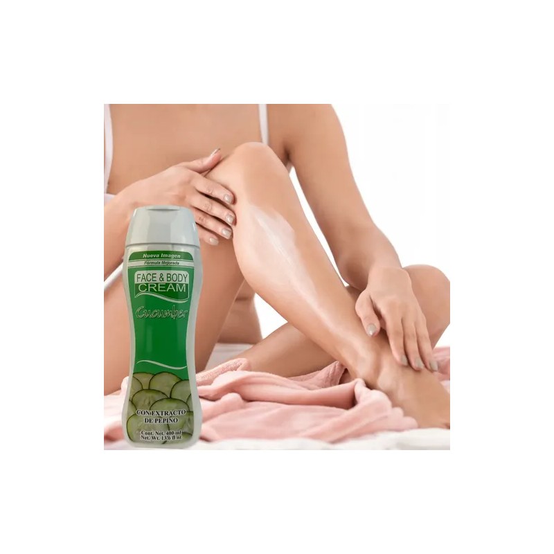 Crema Corporal Pepino Face & Body Hidratante Bellapiel 400ml