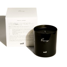 Prenup Luxury Scented Candle by Snif, Musky and Smooth Scent, 50+ Hours, 100% Cotton Fiber Wicks, Soy Wax Blend, Non-Toxic, Vegan, 8.5 oz