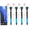 Maydahui 8 Pcs Cool Stellar Wanderer Pens Retractable Galaxy UFO