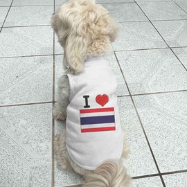 'I Love Thailand' Pet Dog/Cat T-Shirt (PT00094872)