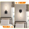 Battery Operated Wall Sconces, Black and Gold Battery Wall Sconce,