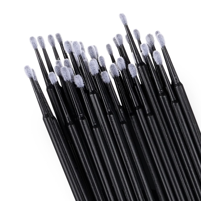 50 Pieces Microswabs for Eyelash Extensions, 10CM Lash Cotton Swabs,