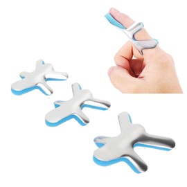 Frog Finger Splint 3 Pack Frog Finger Splint Smoothing Support Fixation Frog Finger Hammer Clip With Sponge