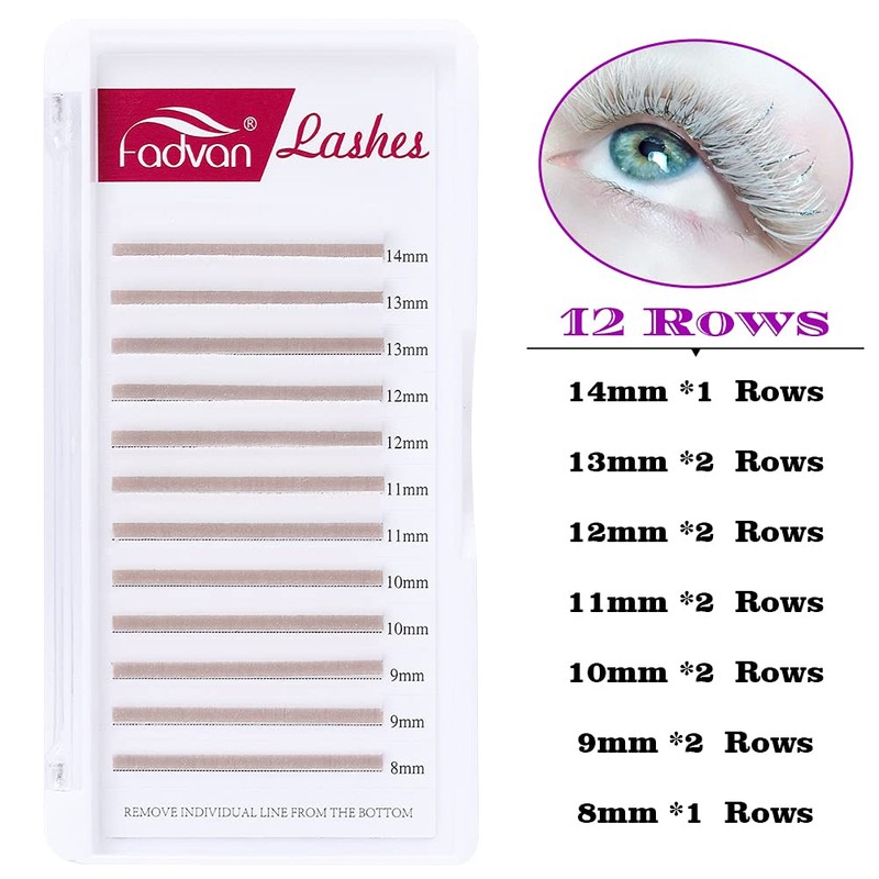 Volume Eyelash Extensions, Pink, 0.07 mm, C Curl Colour Lashes,