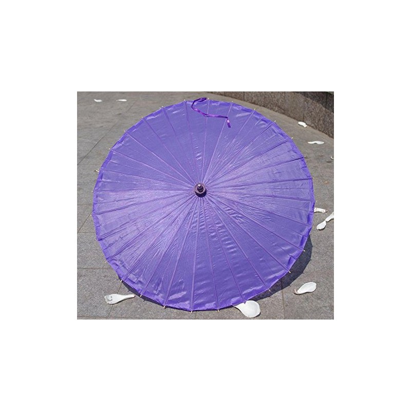 AEAOA Plain Bamboo Cloth Parasol Umbrella Great for Wedding Party