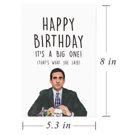 Funny Michael Scott Birthday Card,Jim Halpert Birthday Card,The Office Birthday Cards