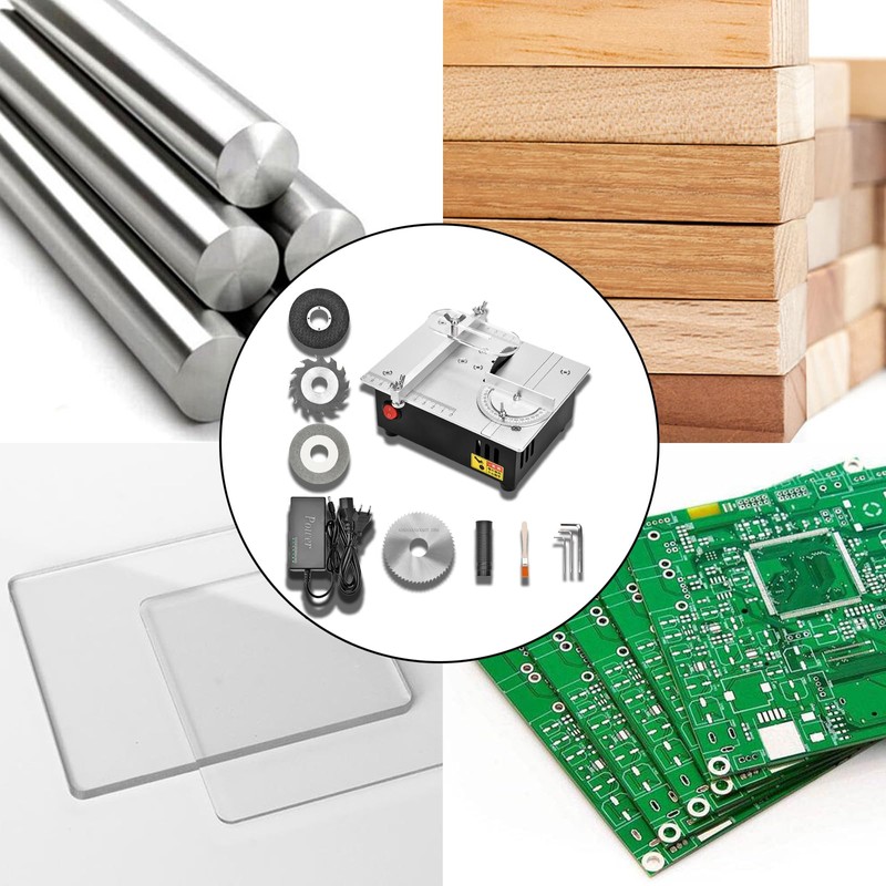 Precision Mini Electric Table Saw, DIY Hobby Handmade Woodworking Bench
