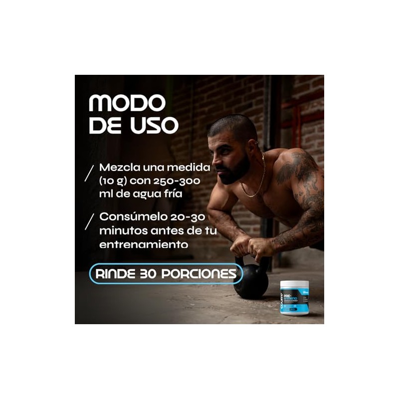 COURA Suplemento Pre-Entreno en Polvo Pre Workout Cordyceps y Beta-Alanina