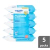 Generic Fresh Scent Flushable Wipes, 5 Packs of 48 Wipes