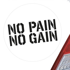 Huuraa Sticker No Pain No Gain Dumbbell Gift Sticker 10 cm No Pain No Gain Gift Idea