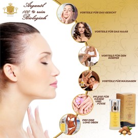 100% Pure Organic Argan Oil 30ml Natural Anti-Aging Moisturizer for Skin, Face, Body and Hair Nourishing, Regenerating and Restructuring Properties