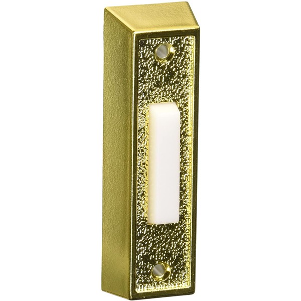 THOMAS & BETTS DH1405L 0 Lighted White, Push Chime Button with Gold Rectangular Housing