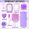 Wonderjune 12 Pcs Locker Accessories Kit Magnetic Mirror Whiteboard Pen