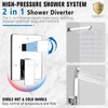 PGKKLE 12 Inch Rainfall Shower System - Wall Mounted Complete