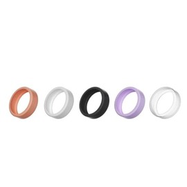 Hilufiet Silicone Ring Protector Compatible with Oura Ring Elastic Ring Cover for Oura Ring Gen 3 for Working Out-5pcs