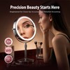 9 Inch Double-Sided Makeup Mirror, 1X/30X, 3 LED Lights, 5000mAh