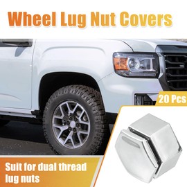uxcell 20pcs Wheel Lug Nut Covers for Land Rover Range Rover Sport 2006-2013 for Buick Regal 2015-2017 Truck Lug Nut Cap Covers 22mm Silver Tone Anti Scratch