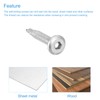 sourcing map 50Pcs Hex Socket Self Tapping Screws, #12 x