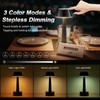 2 Pack Small Cordless Table Lamp, Battery Operated Black Lamp