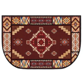 Demissle Fireplace Hearth Rug Fireplace Mats Cabin Southwestern Fireproof Fire Resistant Rug for Wood Stove Floor for Kitchen Indoor Outdoor(Vintage Aztec,24 x 36 Inch)