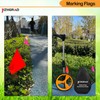 JIZHGRAD White Marking Flags for Lawn, 20 Pack Marker Flags,