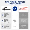 AIRSEE Adjustable Acrylic Nail Clippers with Sizer & Catcher, Nail