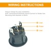 SPDT 3 Pins 3 Position ON/Off/ON Rocker Toggle Switch,3 Way