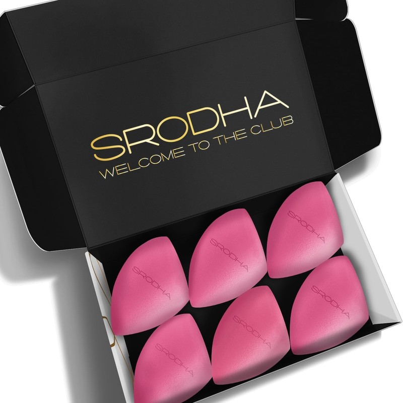 SRODHA Beauty Make Up Sponges Set | 6 Piece Pack