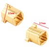 ZXYRC Brass Front Rear Steering Knuckle C Hub Counter Weight