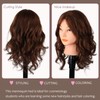DaizySight Mannequin Head with 100% Real Hair, 18" Dark Brown